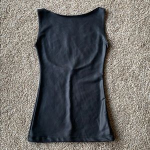 Scoop Back, Faux Leather